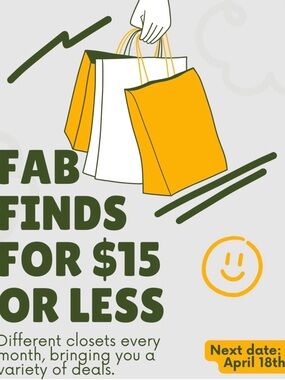 FAB FINDS for $15 or less FLYER w/@bethkincaid11